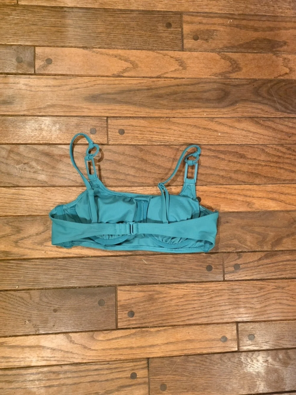 Turquoise Tween Girl's Swim Bikini Top - Teal Blue Swimwear